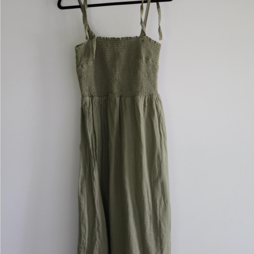 Olive Green Midi Dress
